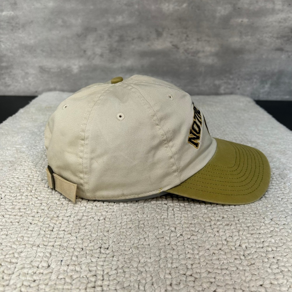 90s Vintage Notre Dame Fighting Irish Strap Back Hat OSFA Two Tone Dad Cap NCAA - Picture 5 of 11